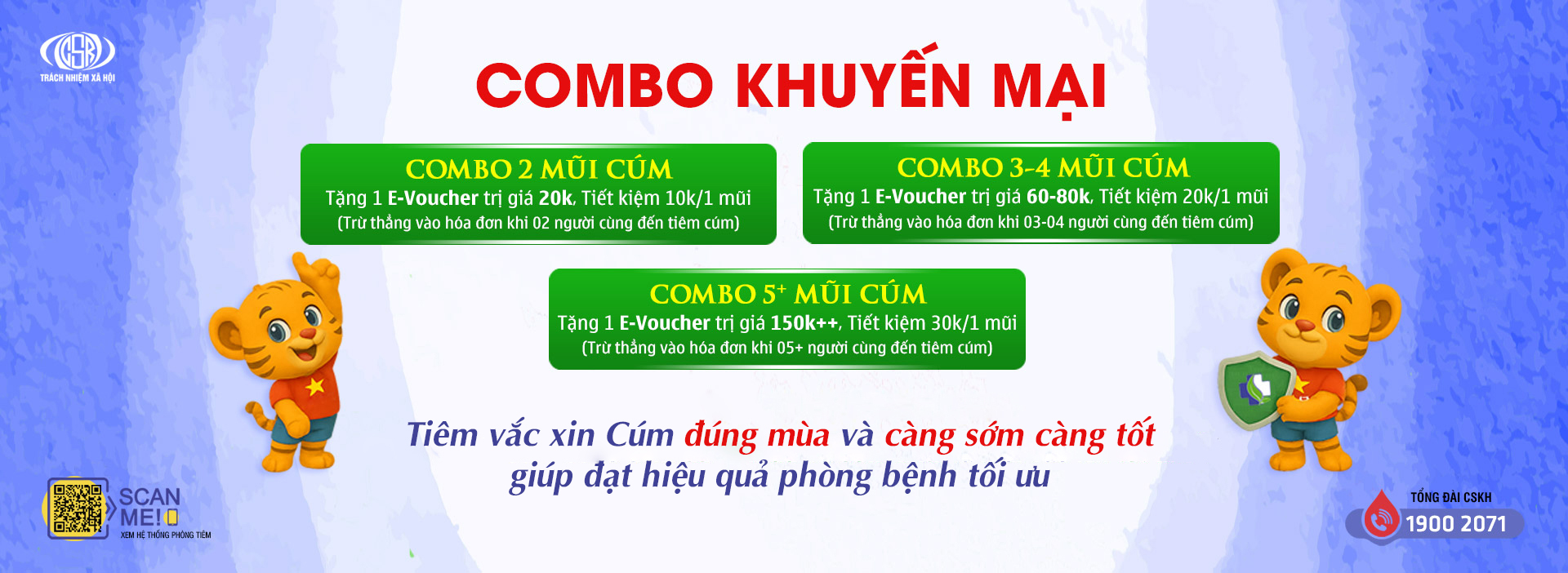 Combo khuyến mại tiêm cúm mùa GC Flu Combo khuyến mại tiêm cúm mùa GC Flu